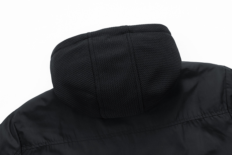 GorgeousBen Men's winter hooded detachable inner liner workwear jacket men's retro outdoor American tough guy trendy men's clothing.
