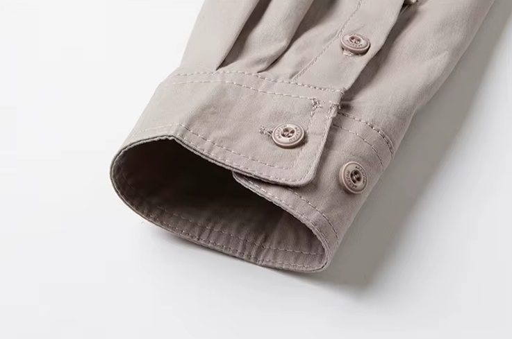 GorgeousBen Summer autumn shirt jacket for men 2025 new men's cotton shirt solid color long sleeved shirt casual men's top.