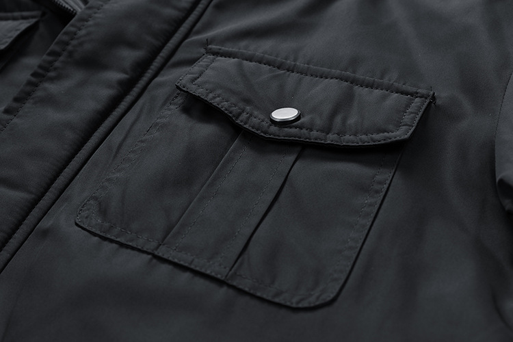 GorgeousBen Men's winter hooded detachable inner liner workwear jacket men's retro outdoor American tough guy trendy men's clothing.