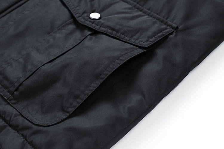 GorgeousBen Men's winter hooded detachable inner liner workwear jacket men's retro outdoor American tough guy trendy men's clothing.
