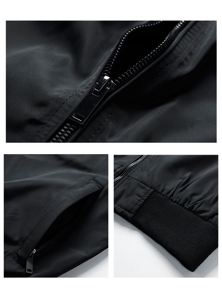 GorgeousBen Men's Jacket Spring and Autumn New Style Thin Large Casual Coat Korean Edition Fashion Coat Men's Top.