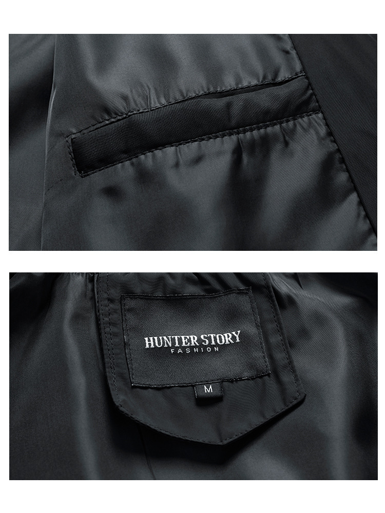 GorgeousBen Men's Jacket Spring and Autumn New Style Thin Large Casual Coat Korean Edition Fashion Coat Men's Top.