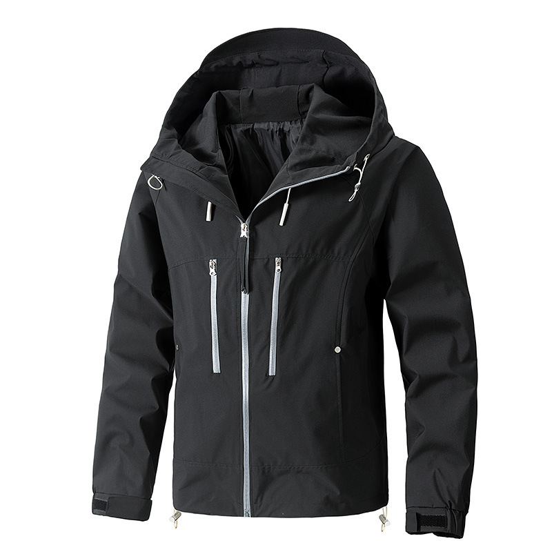 GorgeousBen 2025 Spring and Autumn Outdoor Sunscreen Durable Fabric Fashion Men's Jacket.