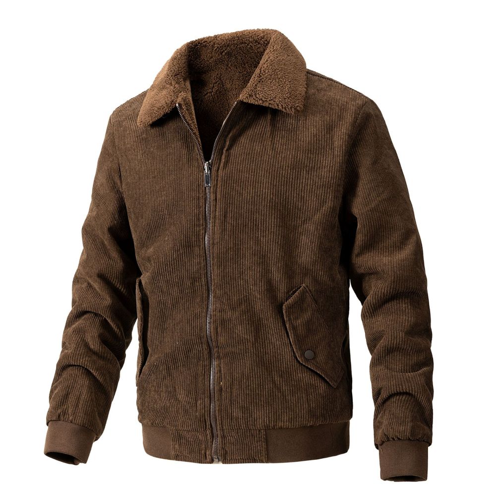 GorgeousBen 2025  Men's double-sided velvet jacket, baseball jacket, casual jacket, men's fashion trend.