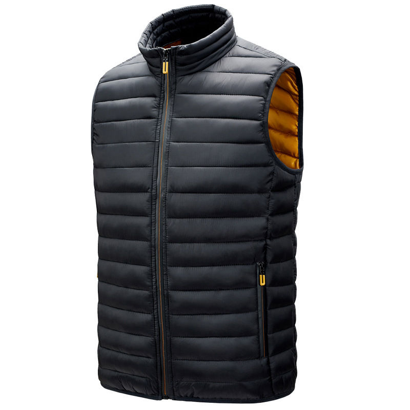 GorgeousBen Cross border men's vest, fashionable pork ribs, cotton vest, autumn and winter men's coat, AliExpress, Amazon.