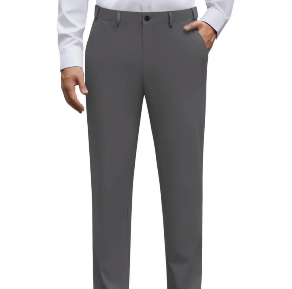 GorgeousBen Men's classic fit flex waist flat front dress pants.