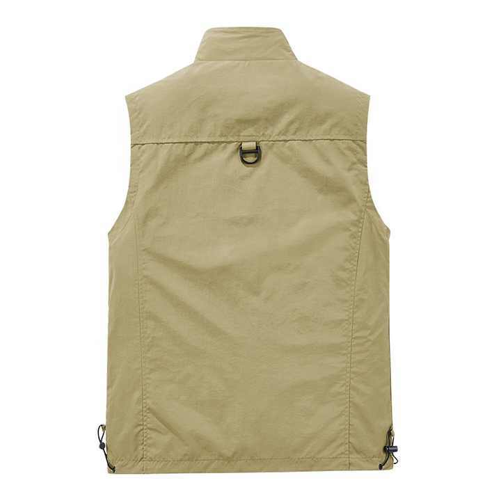 GorgeousBen  Men's Fishing Hiking Outdoor Tank Top with Multiple Pockets, Practical Tactical Tank Top for Men.