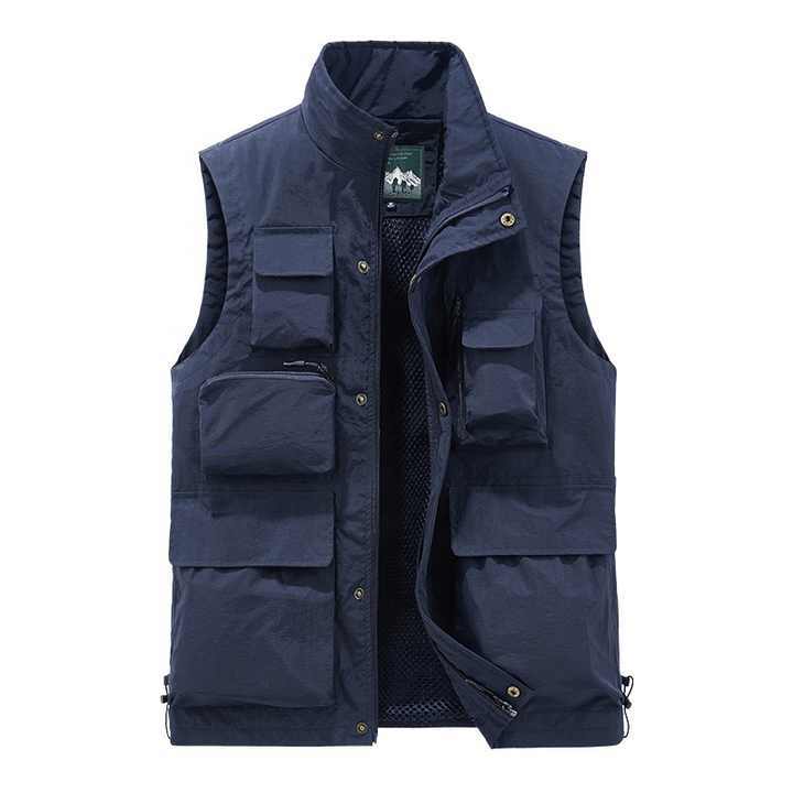 GorgeousBen  Men's Fishing Hiking Outdoor Tank Top with Multiple Pockets, Practical Tactical Tank Top for Men.