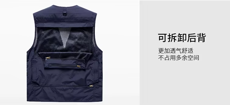 GorgeousBen Men's lightweight photography vest with plus fat size for all seasons casual multi pocket fishing mesh vest.