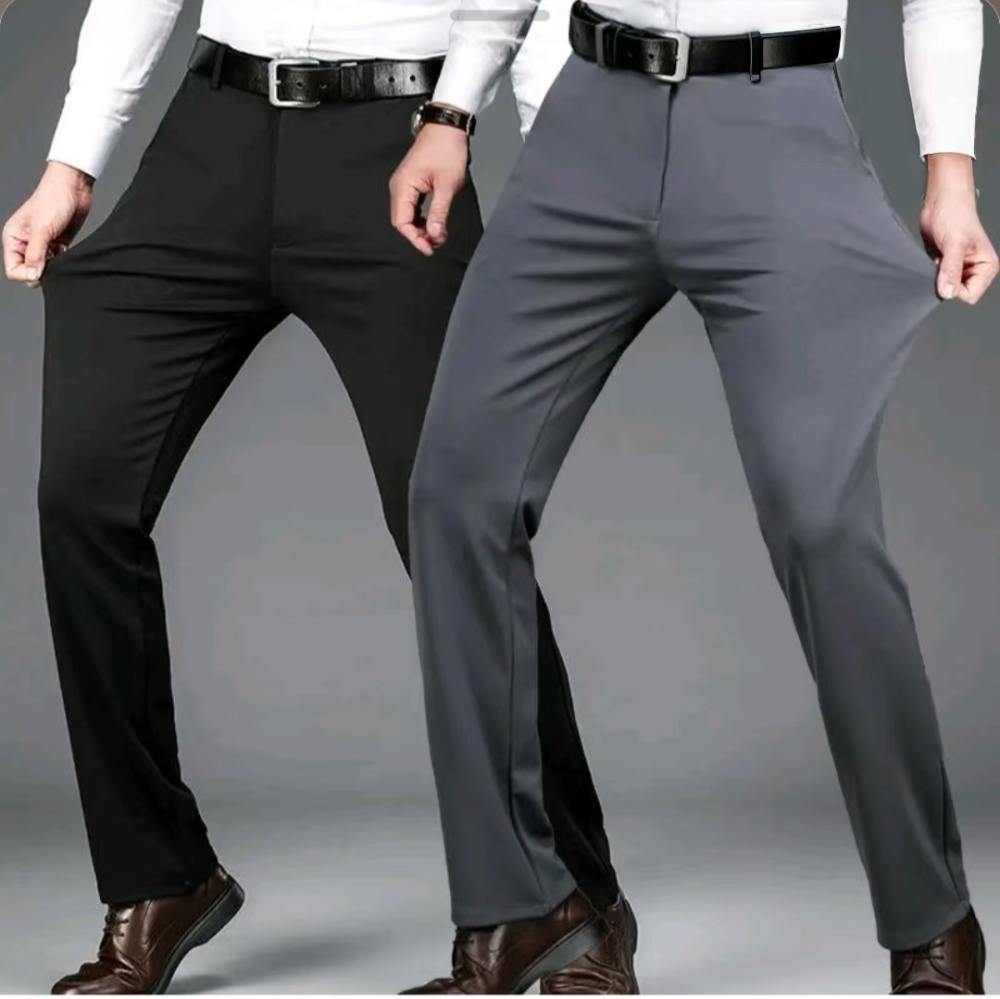 GorgeousBen Men's classic fit flex waist flat front dress pants.