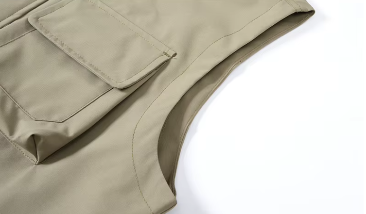 GorgeousBen  Men's workwear sleeveless jacket with multiple pockets, outdoor fishing, photography tactics, soft shell vest.