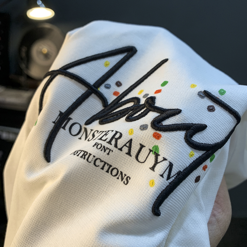 GorgeousBen Mottled butterfly counter high-end pure cotton heavyweight short sleeved T-shirt men's new top loose half sleeved T-shirt men.