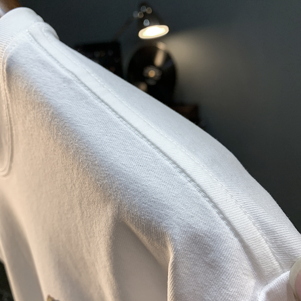 GorgeousBen American heavyweight short sleeved T-shirt for men, 2025 new summer high-end trend, Indian print versatile T-shirt.