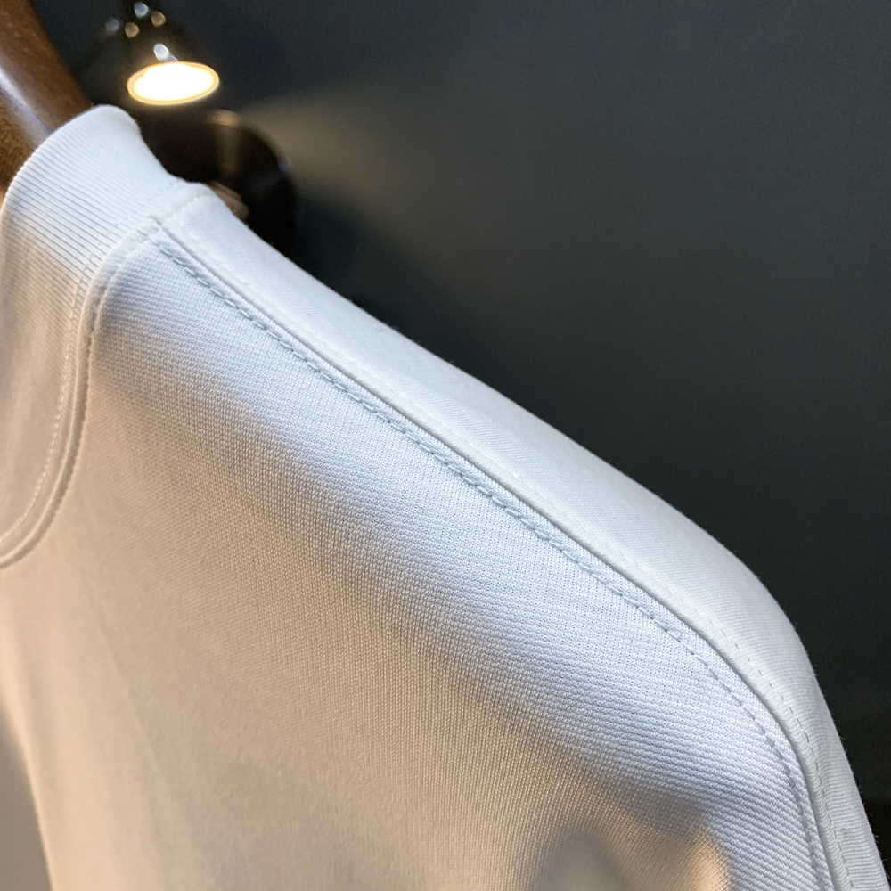 GorgeousBen Mottled butterfly counter high-end pure cotton heavyweight short sleeved T-shirt men's new top loose half sleeved T-shirt men.