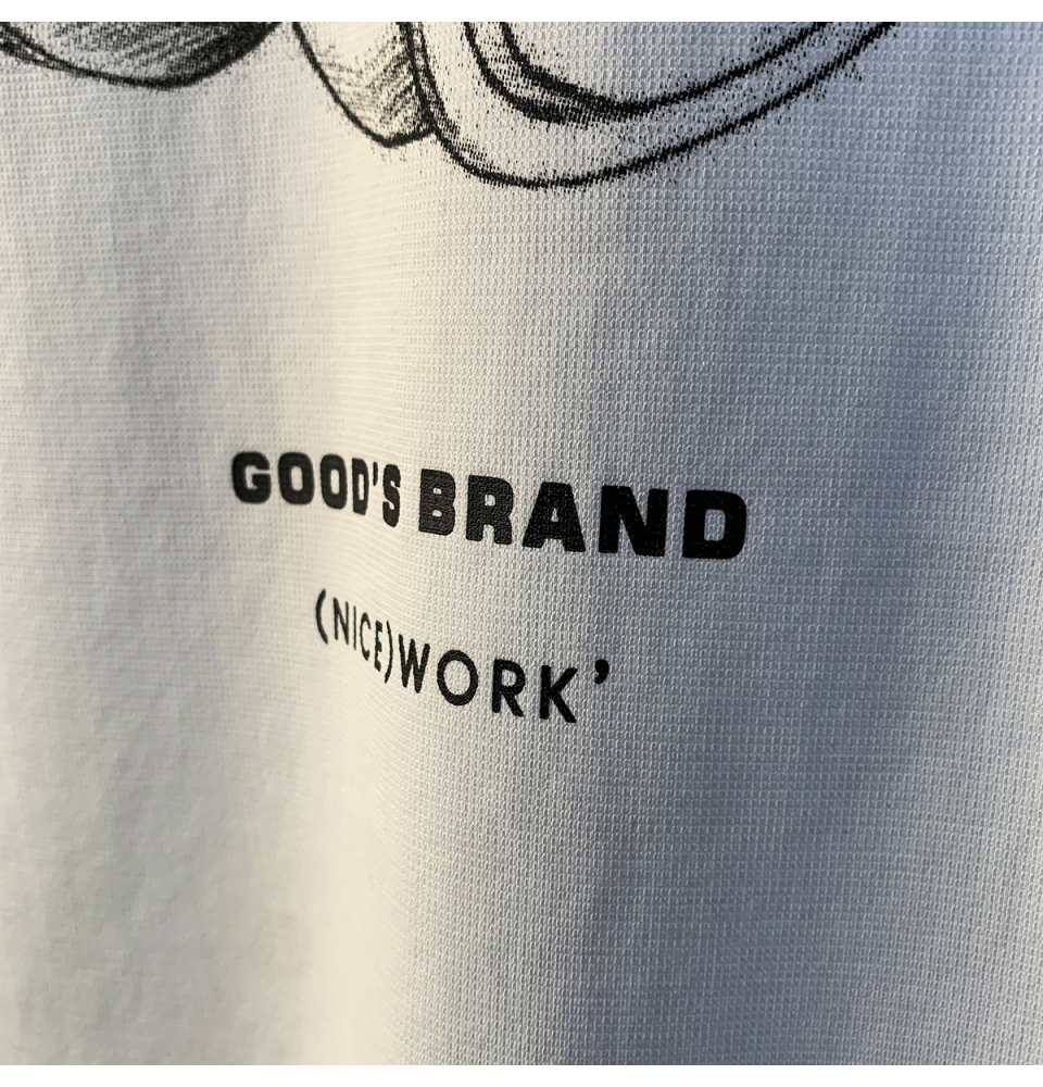 GorgeousBen Summer new short sleeved men's T-shirt loose white printed high-end half sleeved top embroidered hanging heavy weight T-shirt.