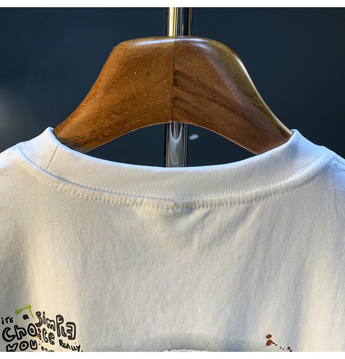 GorgeousBen  American trendy cartoon painted teddy bear embroidered short sleeved T-shirt for men's summer new trendy ins half sleeved round neck top.
