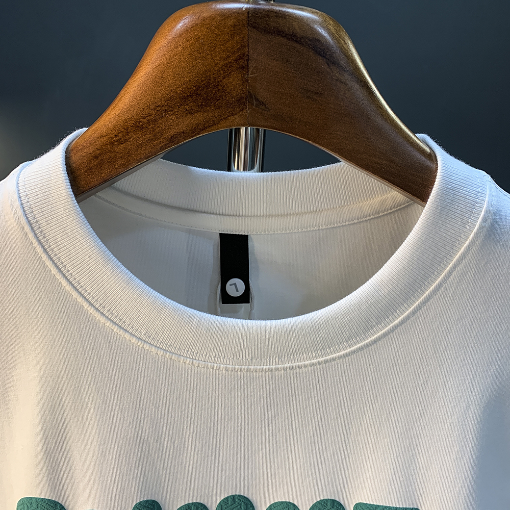 GorgeousBen Thin T-shirt men's summer trendy brand new printed half sleeved shirt, sweat absorbing and breathable round neck short sleeved shirt top.