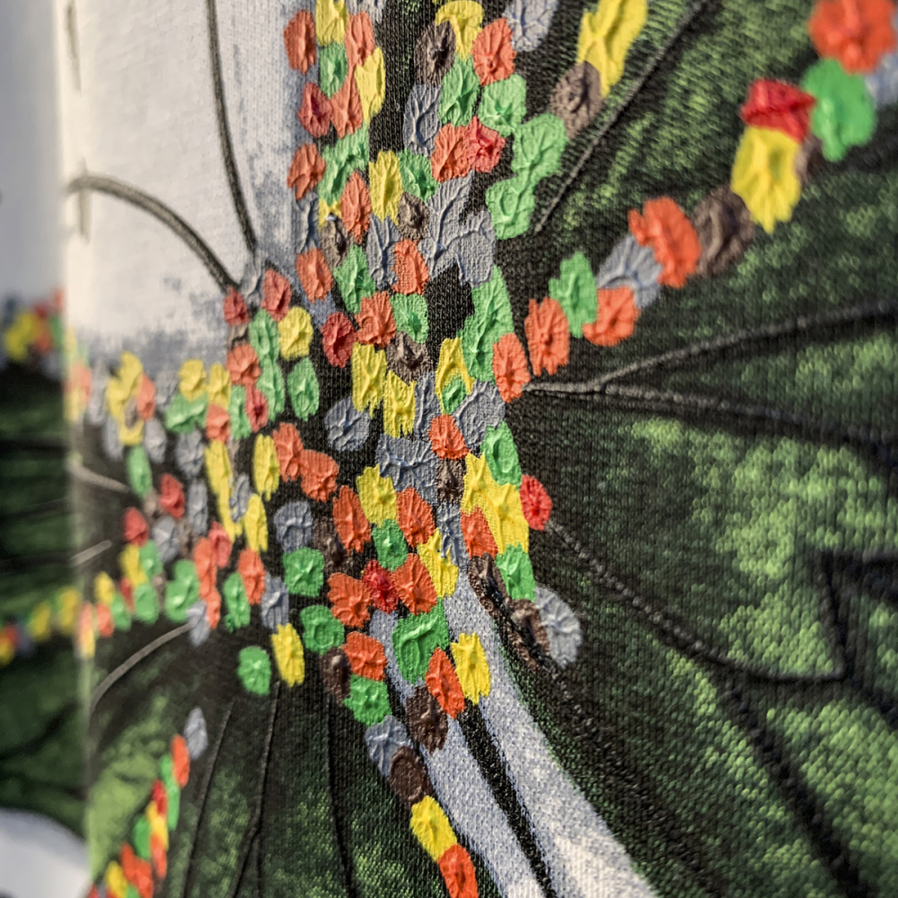 GorgeousBen Mottled butterfly counter high-end pure cotton heavyweight short sleeved T-shirt men's new top loose half sleeved T-shirt men.