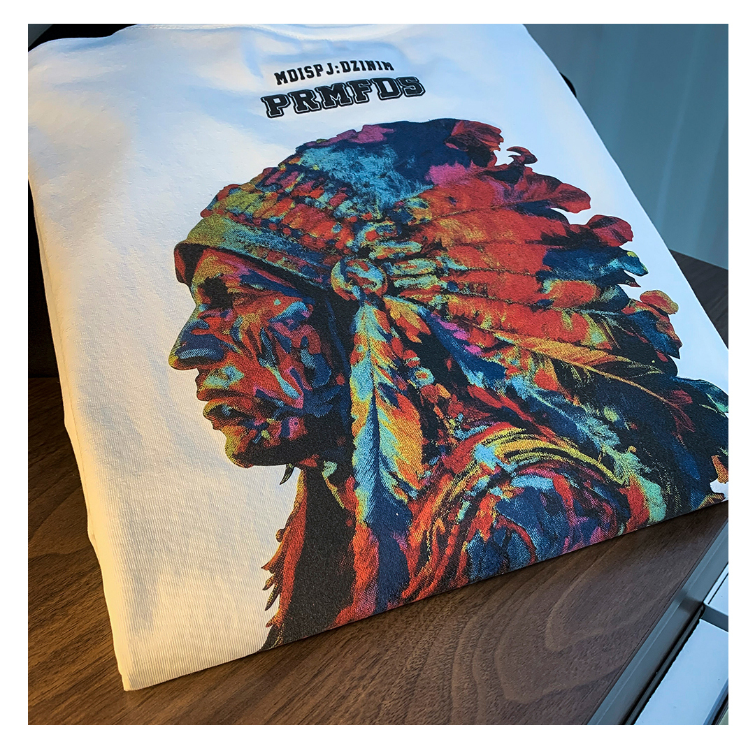 GorgeousBen American heavyweight T-shirt 2025 summer thin Indian print trendy short sleeved round neck versatile men's clothing.