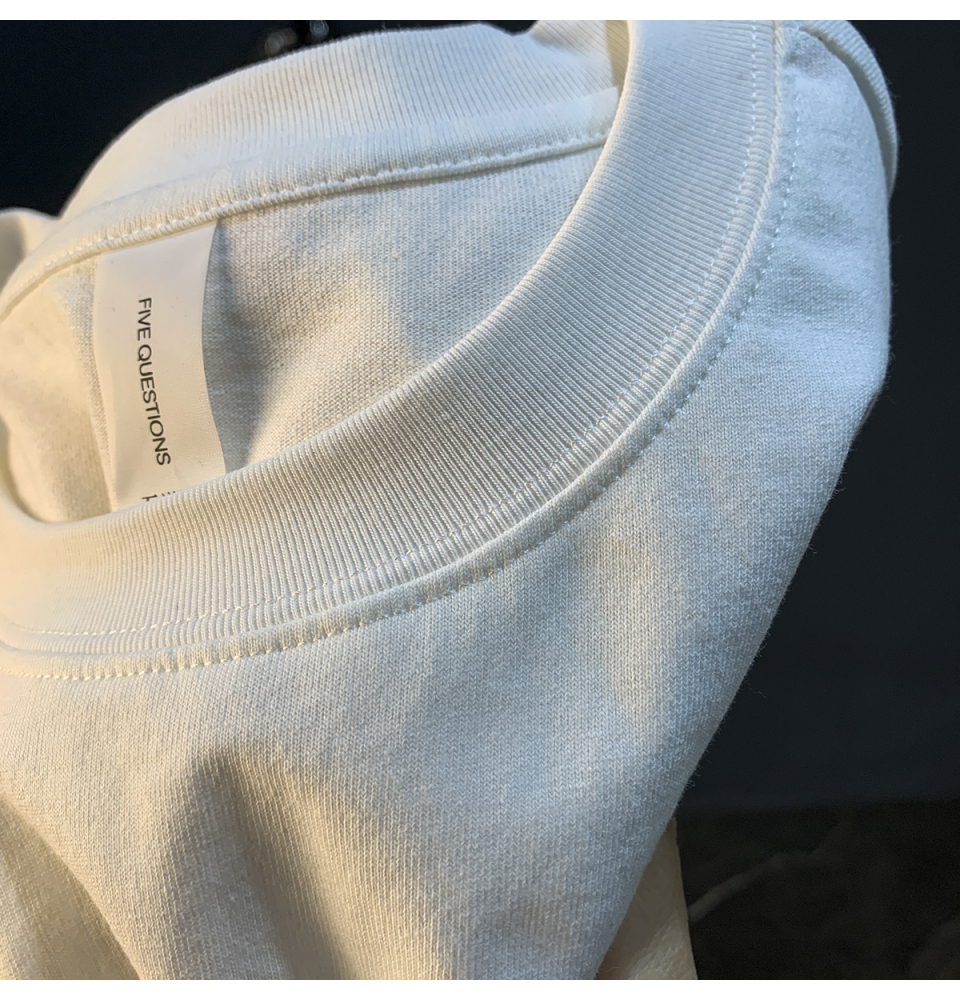 GorgeousBen  High end embroidered printed T-shirt for men's summer new trend washed short sleeved top with versatile temperament, half sleeved T-shirt.