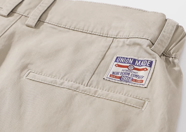 GorgeousBen  Work pants men's spring 2025 new style American retro simple pants loose straight leg casual pants men.