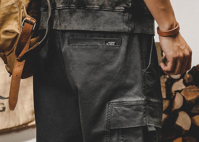 GorgeousBen American heavy-duty retro workwear pants for men in spring and autumn, loose straight leg trendy brand, fashionable large pocket casual pants for men.