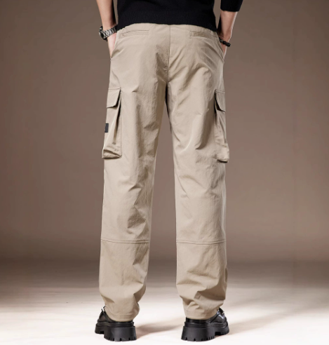 GorgeousBen  High end functional quick drying charging work pants for men's American fashion brand summer thin, multi pocket loose straight leg casual pants.