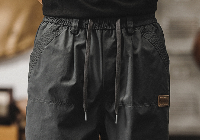 GorgeousBen Spring and Autumn New Casual Pants Men's Trendy Brand Rascal Handsome Loose Straight Tube Men's Work Pants Thin Parachute Charge Pants Men.