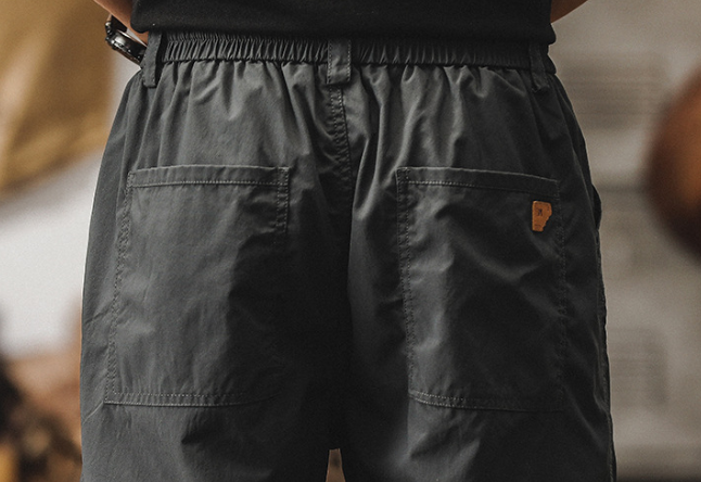 GorgeousBen Spring and Autumn New Casual Pants Men's Trendy Brand Rascal Handsome Loose Straight Tube Men's Work Pants Thin Parachute Charge Pants Men.