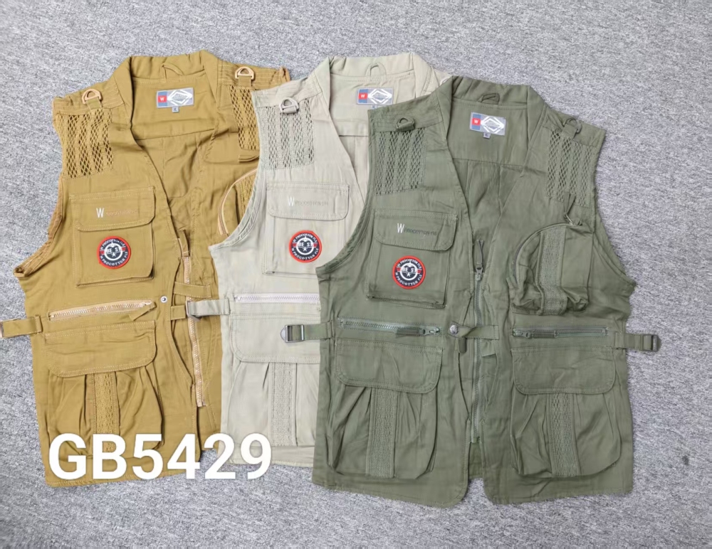 GorgeousBen Versatile and fashionable men's comfortable and breathable fabric, loose stock vest.