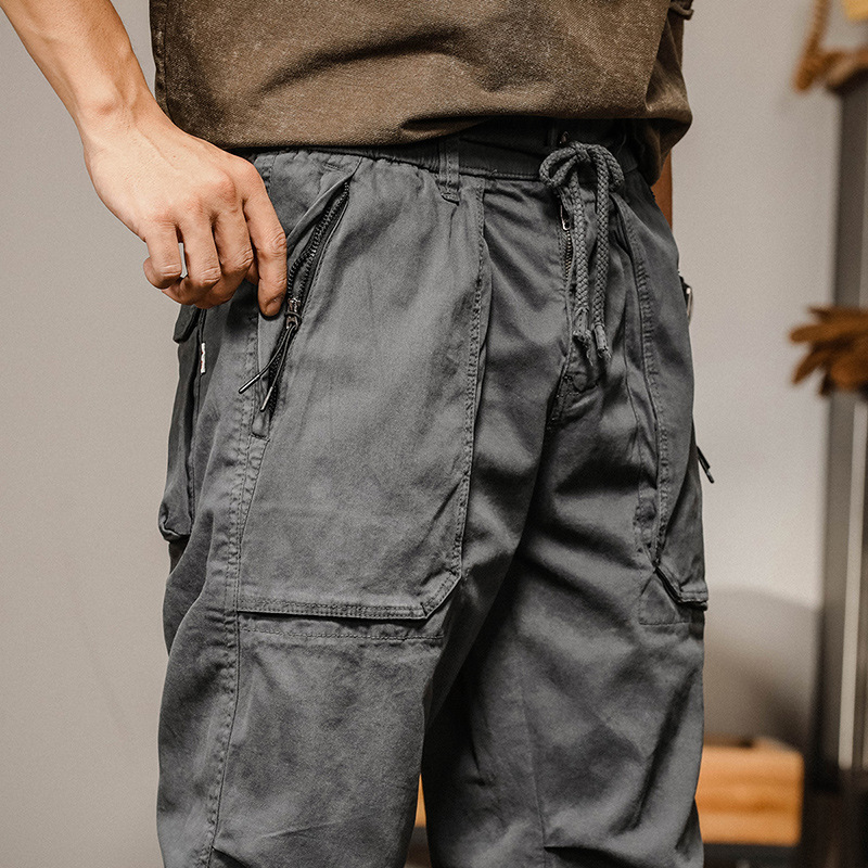 GorgeousBen American retro work pants men's straight leg loose fit trendy brand spring and autumn men's casual pants heavyweight pants men.