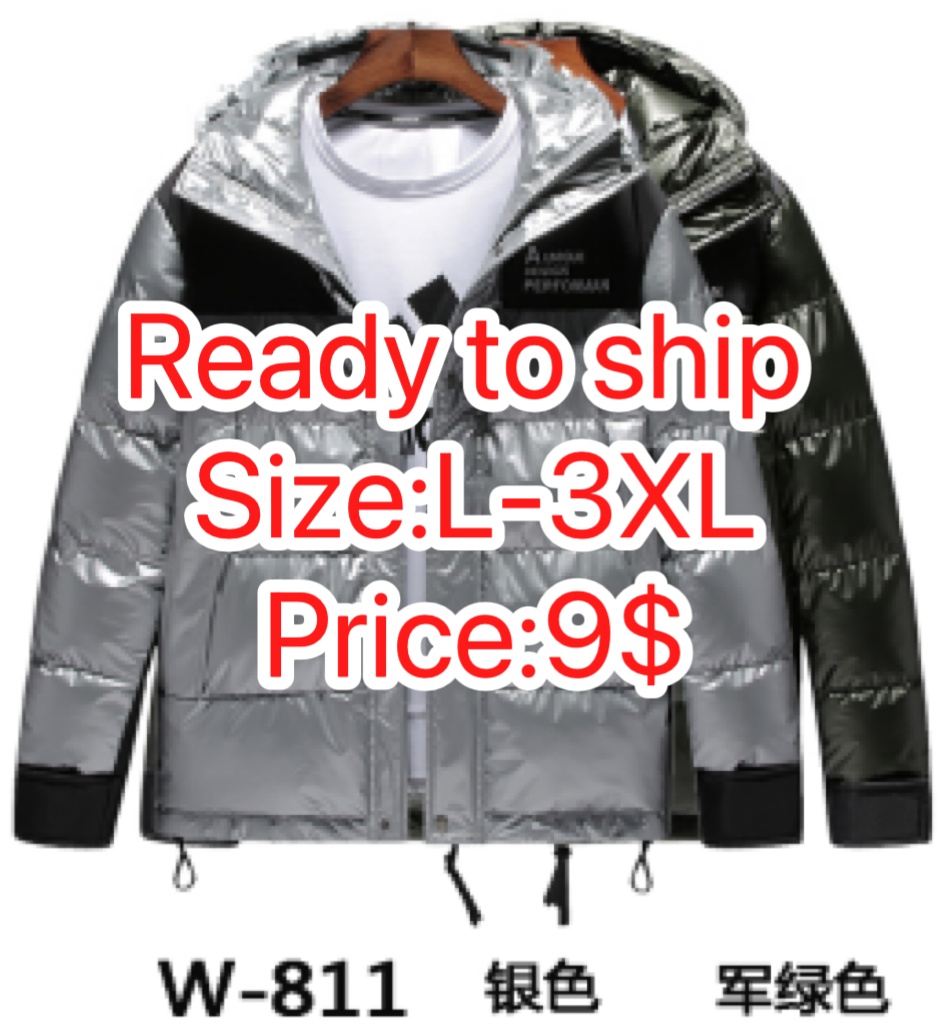 Stocks & ready to ship- Men's imitation down cotton jacket