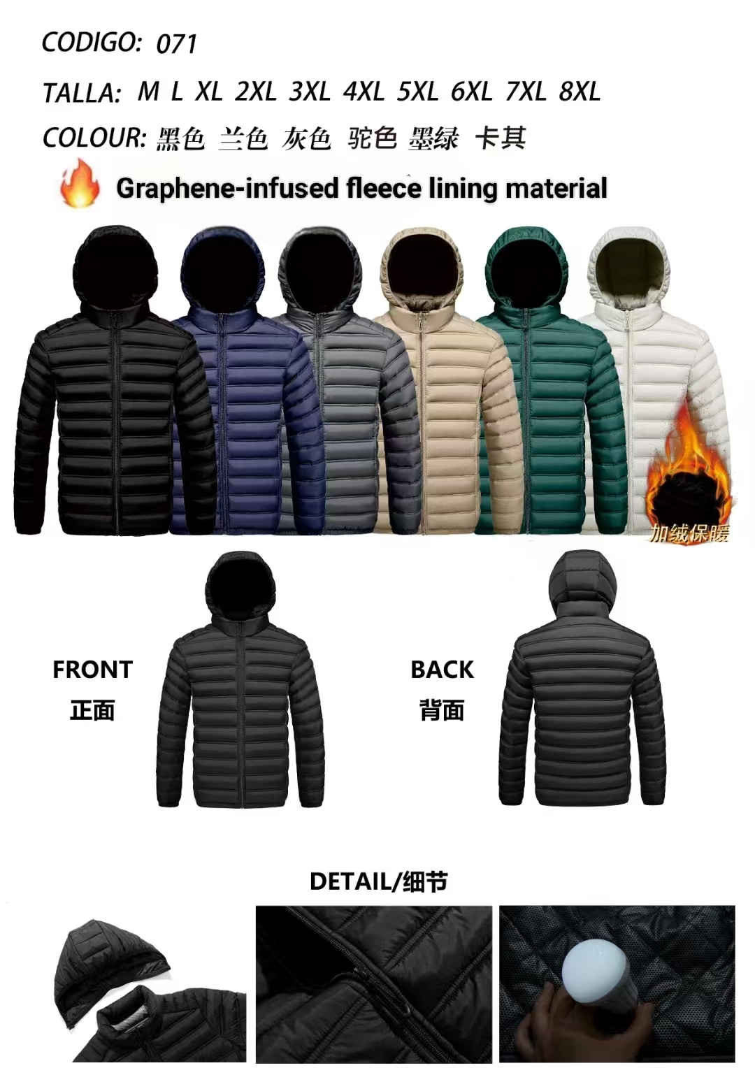 Stocks & ready to ship-fashion winter padded jacket collection in stocks