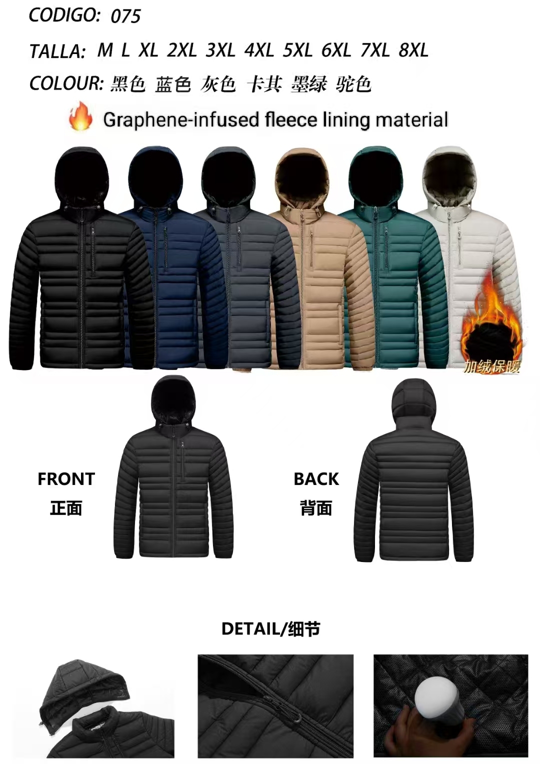Stocks & ready to ship-fashion winter padded jacket collection in stocks
