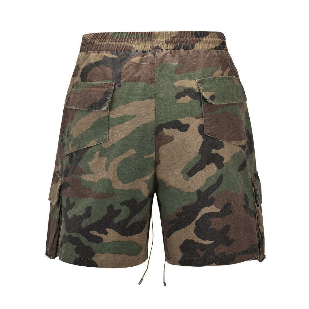 GrogeousBen 2025 Men's New Premium Quality Cotton Cargo Shorts Casual Fashion Solid Camouflage  Summer Shorts.