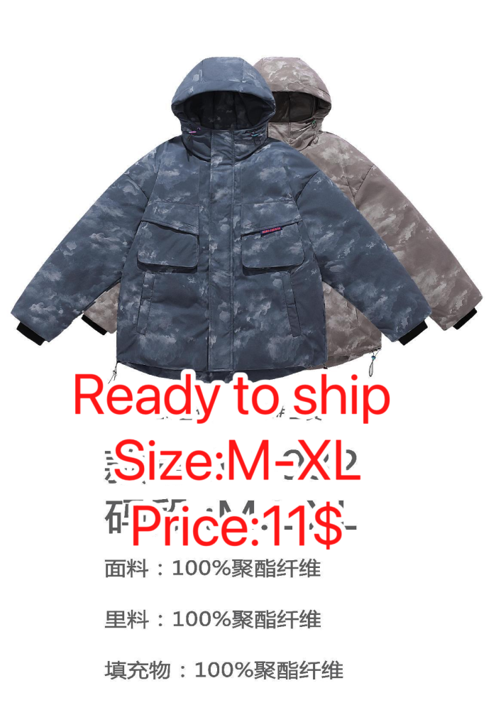 Ready to ship&Clearance sale-Men's fashionable loose and warm winter cotton jacket