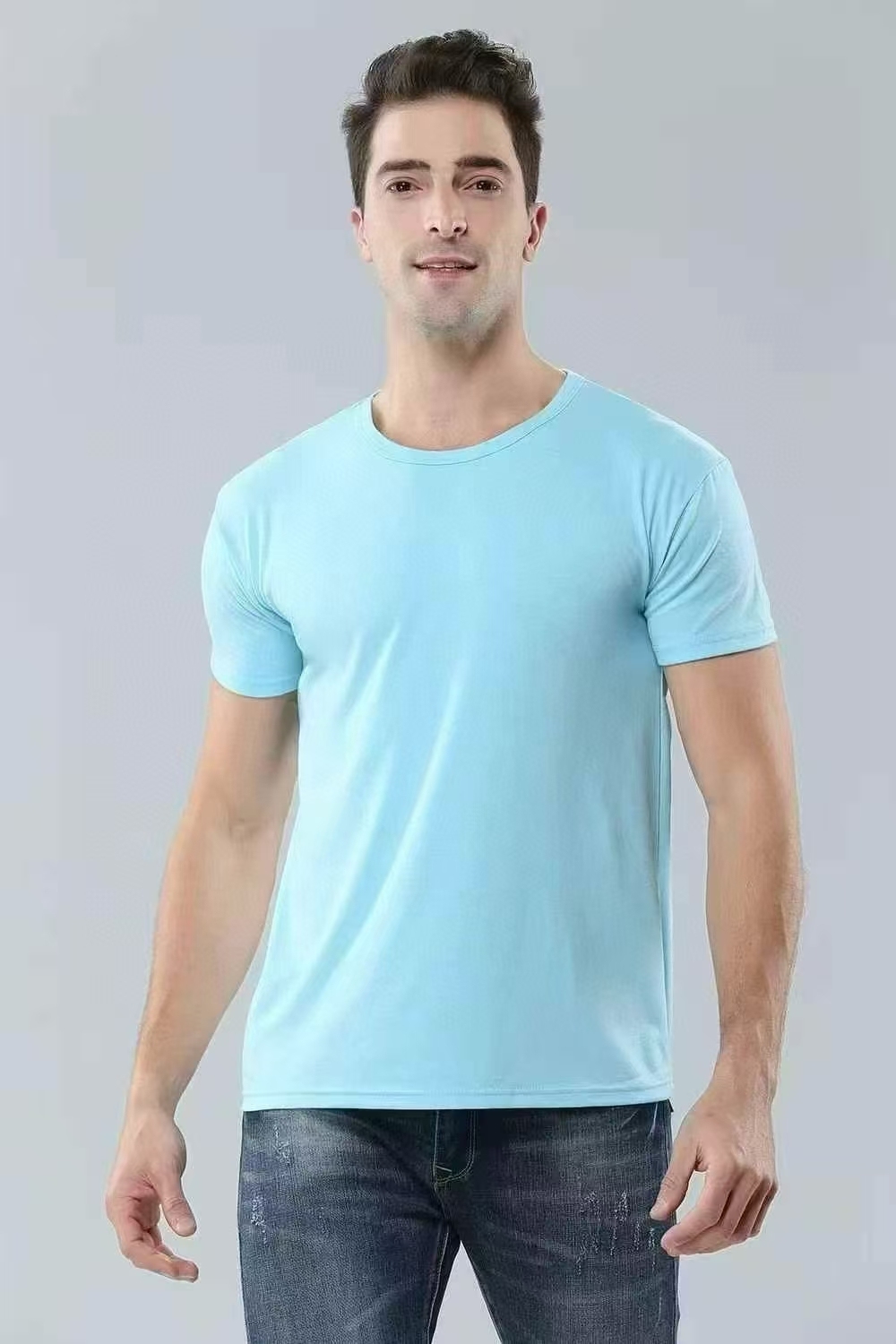 Clearance sale-Men's fashion trend lightweight breathable pure cotton T-shirt