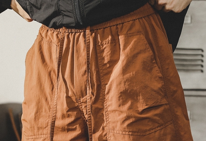 GorgeousBen Mountain style outdoor workwear shorts men's summer 2025 new loose American style trendy brand quick drying five quarter pants men.