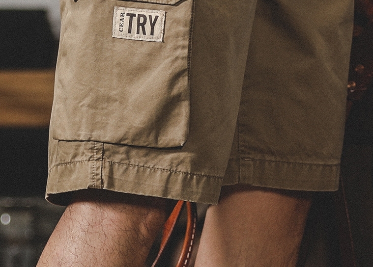 GorgeousBen American retro classic workwear pants men's loose casual shorts summer ins outdoor five quarter pants trend.
