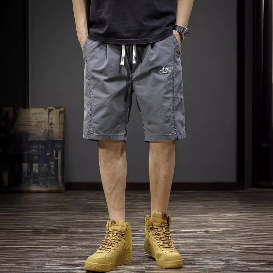 GorgeousBen Workwear shorts men's five point casual pants American fashion brand plus size mid pants summer 2025new men's pants thin.
