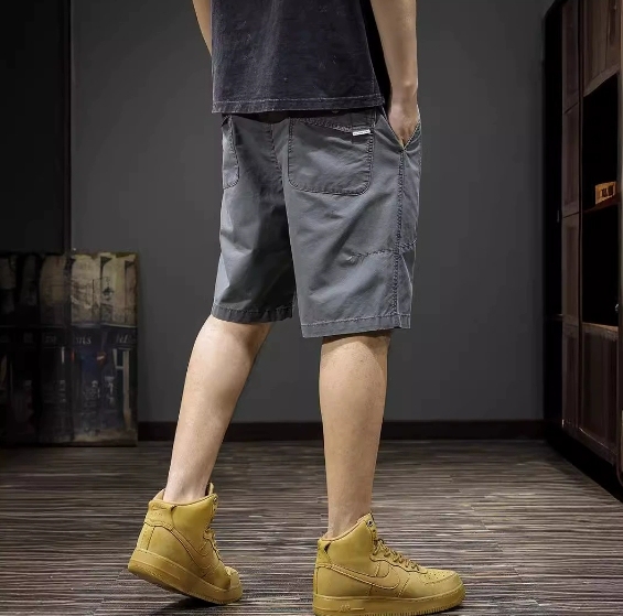 GorgeousBen Workwear shorts men's five point casual pants American fashion brand plus size mid pants summer 2025new men's pants thin.