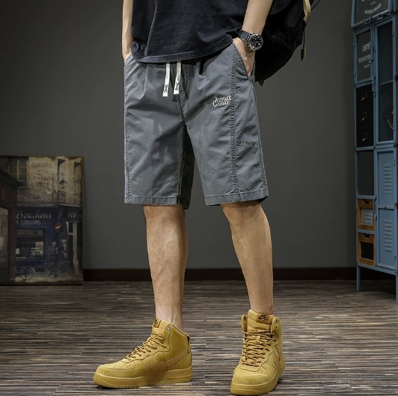 GorgeousBen Workwear shorts men's five point casual pants American fashion brand plus size mid pants summer 2025new men's pants thin.