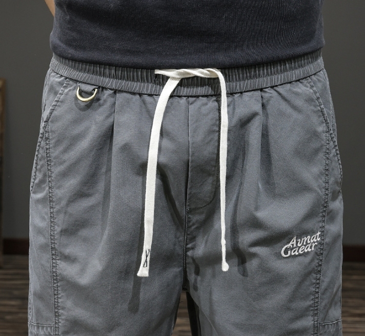 GorgeousBen Workwear shorts men's five point casual pants American fashion brand plus size mid pants summer 2025new men's pants thin.