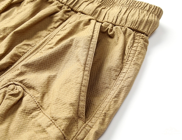 GorgeousBen American heavyweight retro workwear shorts for men in summer 2024, new loose oversized casual five inch mid length pants for men's fashion.