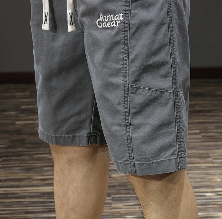 GorgeousBen Workwear shorts men's five point casual pants American fashion brand plus size mid pants summer 2025new men's pants thin.