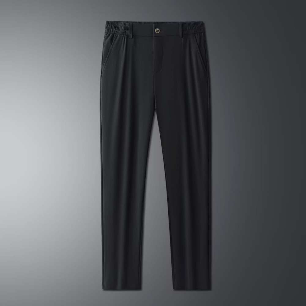 Men's High end men's thin 2025 ice silk pants, business casual trousers.