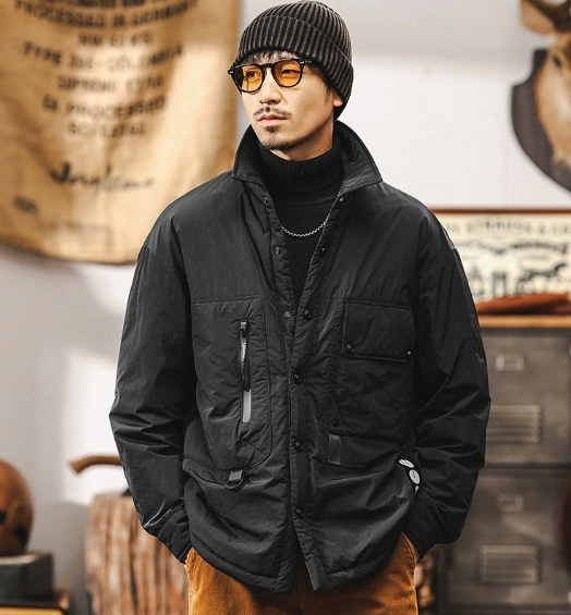 GorgeousBen White duck down workwear, lightweight down jacket, men's winter 2025 new down shirt, men's outdoor men's autumn and winter jacket.