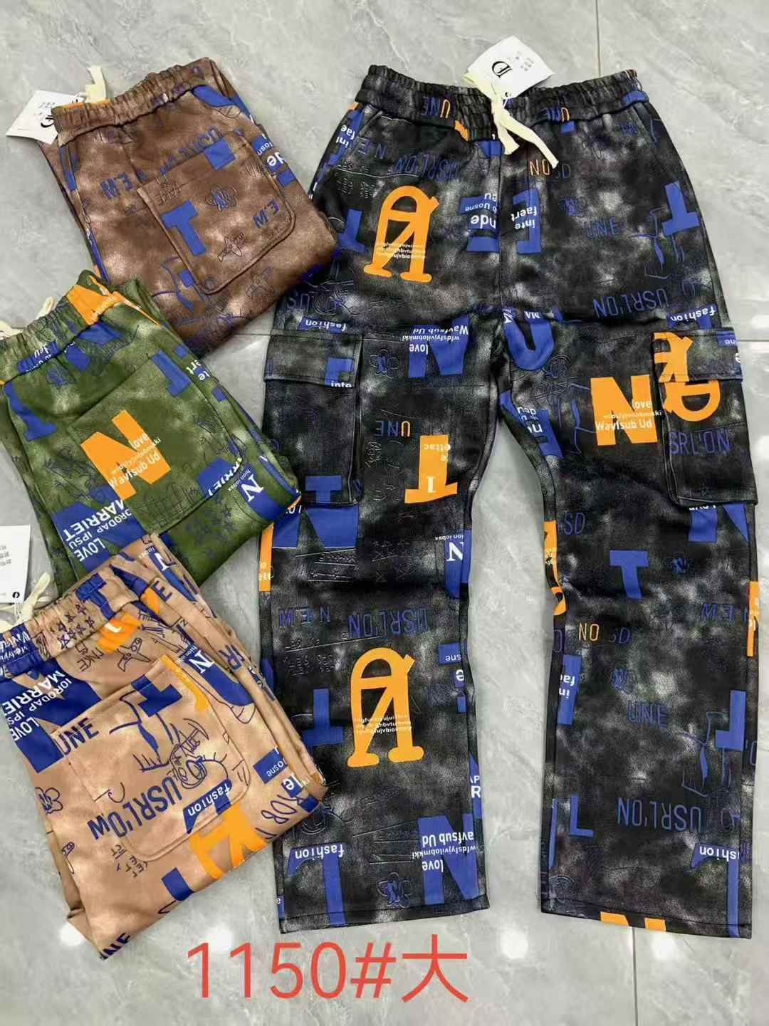 Ready to ship&Clearance sale Men's loose casual pants and sports pants