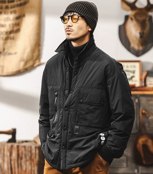 GorgeousBen White duck down workwear, lightweight down jacket, men's winter 2025 new down shirt, men's outdoor men's autumn and winter jacket.