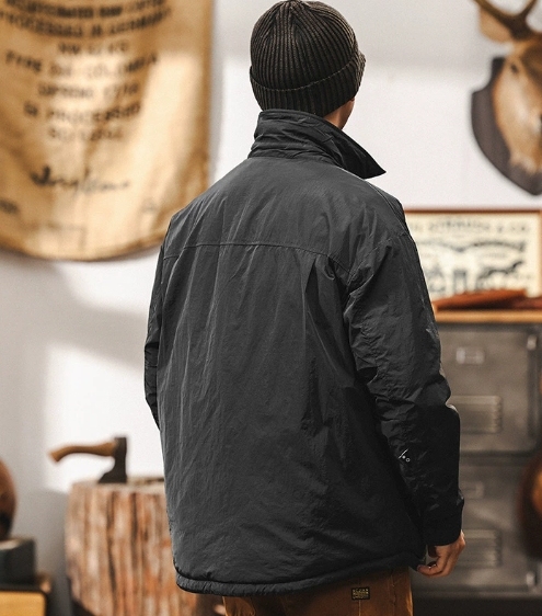 GorgeousBen White duck down workwear, lightweight down jacket, men's winter 2025 new down shirt, men's outdoor men's autumn and winter jacket.
